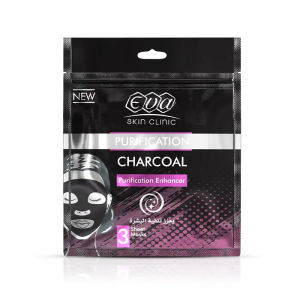 EVA SKIN CLINIC PURIFICATION CHARCOAL SHEET MASK 42ML 3 SHEET MASKS 